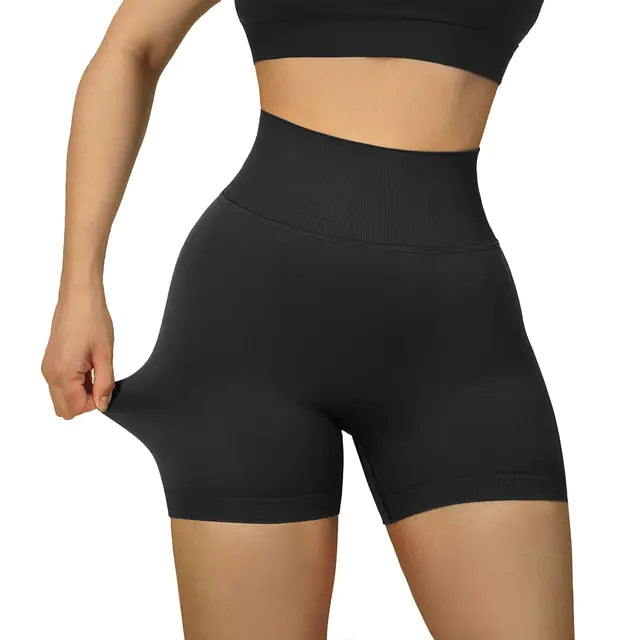 Sports Shorts Women High Waist Workout Seamless Fitness Yoga Shorts